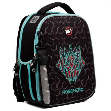Шкільний рюкзак YES Robohero H-100, каркасний, два відділення, дві бокові кишені, розмір: 35*28*15см