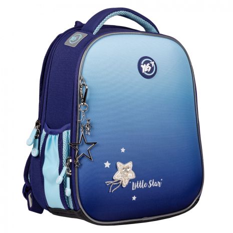 Шкільний рюкзак YES, каркасний, два відділення, дві бічні кишені,розмір: 35*28*15см, Little Star H-100