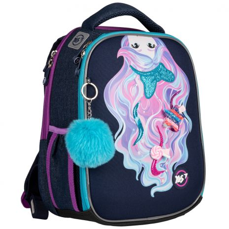 Шкільний рюкзак YES, каркасний, два відділення, дві бічні кишені,розмір: 35*28*15см, Caramel Girl H-100