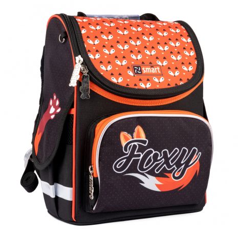 Рюкзак шкільний каркасний Smart PG-11 Foxy, одне відділення, фронтальна кишеня, бічні кишені розмір 35 x 26 x 13см