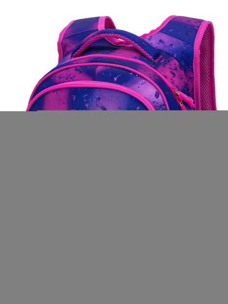 Шкільний дитячий рюкзак для дівчинки R3-243, три відділи Winner One/SkyName 30*18*38 см, фіолетовий з рожевим