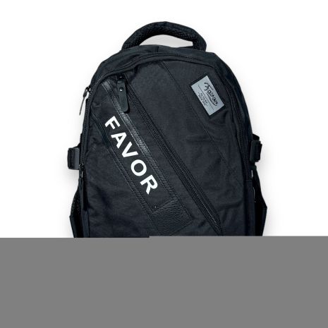 Шкільний рюкзак Favor для хлопчика, два відділення, фронтальна кишеня, бічні кишені, розмір 40*27*15см, чорний