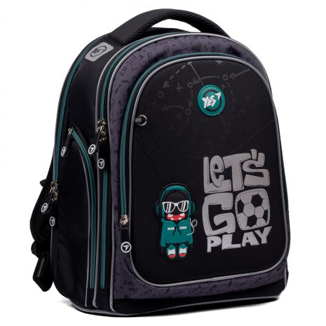 Рюкзак школьный полукаркасный YES S-84 Game, два отделения, фронтальный карман, боковые карманы размер: 40 х 30 х 16 см
