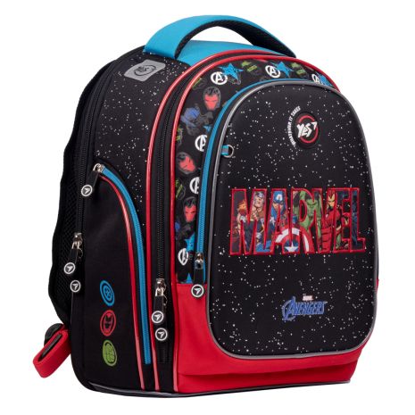 Рюкзак шкільний напівкаркасний YES S-84 Marvel Avengers, два відділення, фронтальна кишеня, бічні кишені розмір: 40 х 30 х 16 см