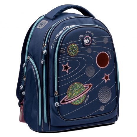 Рюкзак шкільний напівкаркасний YES S-84 Cosmos, два відділення, фронтальна кишеня, бічні кишені розмір: 40 х 30 х 16 см