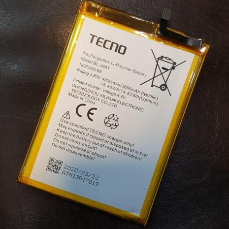 Аккумулятор для Tecno POP 2 Power B1P (BL-38AT) [Original PRC] 12 мес. гарантии