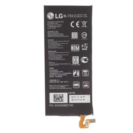 Аккумулятор для LG BL-T33 M700A Q6 Dual Sim/ M700N/ Q6 Plus/ Q6a [Original PRC] 12 мес. гарантии