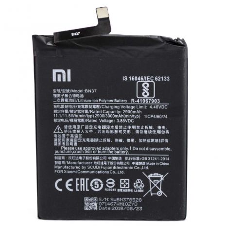 Аккумулятор для Xiaomi BN37 / Redmi 6/6A [Original] 12 мес. гарантии