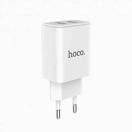 Зарядное устройство Hoco C62A 2USB 2.1A White