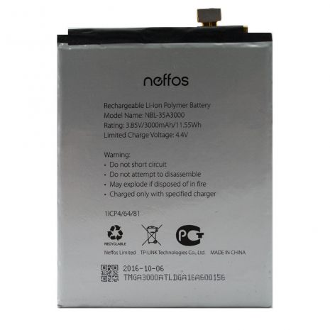 Аккумулятор для TP-Link Neffos X1 Max / NBL-35A3000 [Original PRC] 12 мес. гарантии