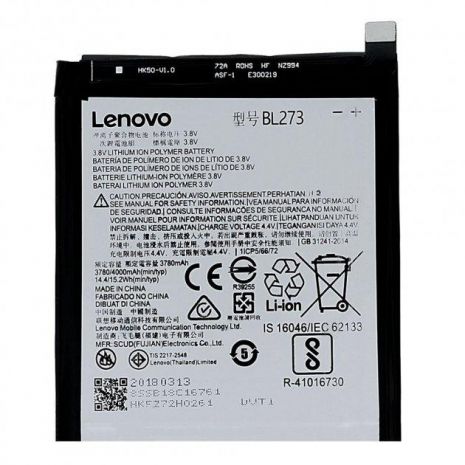 Аккумулятор для Lenovo K6 Note / K8 Plus / BL273 [Original] 12 мес. гарантии