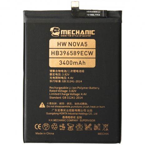 Аккумулятор MECHANIC HB396589ECW (3400 mAh) для Huawei Nova 5 Pro