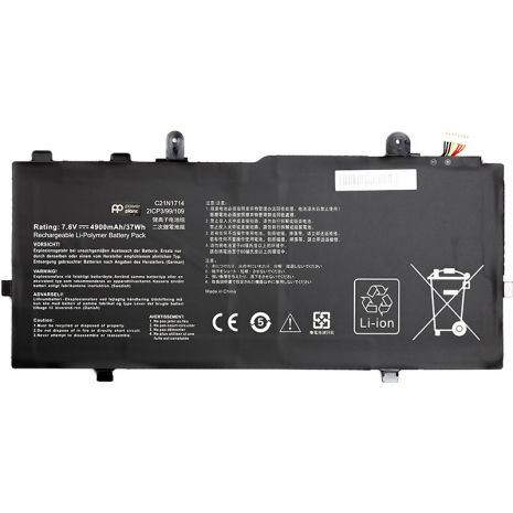 Аккумулятор PowerPlant для ноутбуков ASUS VivoBook Flip 14 TP401MA (C21N1714) 7.6V 4900mAh