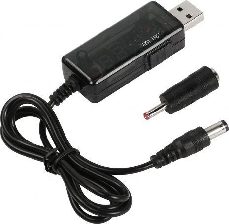 Кабель USB 5V - DC 9V/12V с переключателем, для подключения Wi-Fi роутера и др. от повербанка