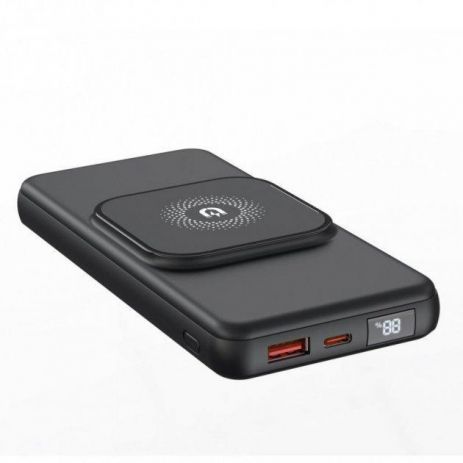 Повербанк XO PR161 Magnetic Wireless (10000 mAh / Out: USB-A 22.5W, Type-C 20W, Qi 15W/ In: Type-C 18W PD)