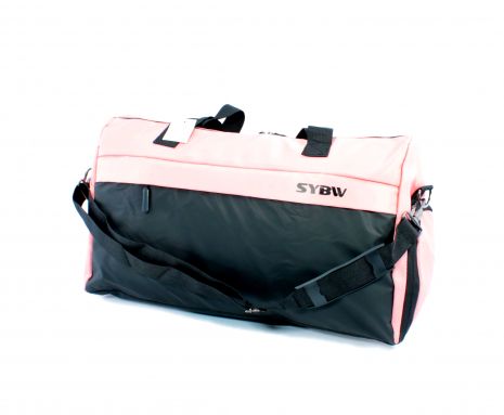 Спортивно-дорожна сумка SYBW фронтальна кишеня кишеня для взуття ручки плечовий ремінь розміри: 50*32*20 см рожева