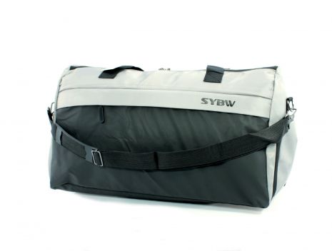 Спортивно-дорожна сумка SYBW фронтальна кишеня кишеня для взуття ручки плечовий ремінь розміри: 50*32*20 см сіра