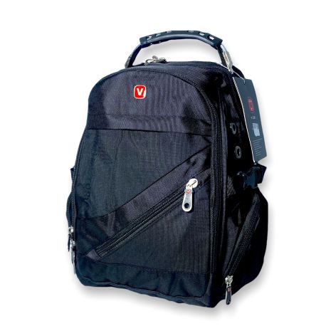 Міський рюкзак 8810S три відділи дві фронтальні кишені,чохол від дощу USB слот розм 40*30*20 чорний