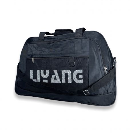 Дорожня сумка 52 л Liyang одне відділення додаткова кишеня розмір: 60*40*22 см чорна
