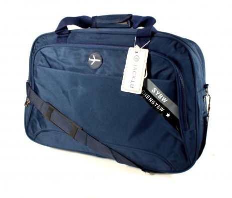 Дорожня сумка SYBW один відділ дві кишені на лицевій стороні з"ємний ремінь розмір: 54*34*21 см синя