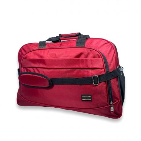 Дорожня сумка 60 л TONGSHENG одне відділення внутрішня кишеня дві фронтальні кишені розмір: 60*40*25 см червона