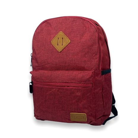 Рюкзак міський, 10 л, два відділи, внутрішня кишеня, бокові кишені, розміри: 35*25*12 см, червоний
