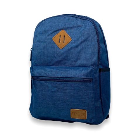 Рюкзак міський, 10 л, два відділи, внутрішня кишеня, бокові кишені, розміри: 35*25*12 см, синій