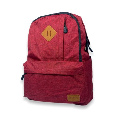 Рюкзак міський, 20 л, два відділи, внутрішня кишеня, бокові кишені, розміри: 40*30*15 см, червоний