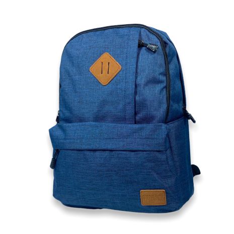 Рюкзак міський, 20 л, два відділи, внутрішня кишеня, бокові кишені, розміри: 40*30*15 см, синій