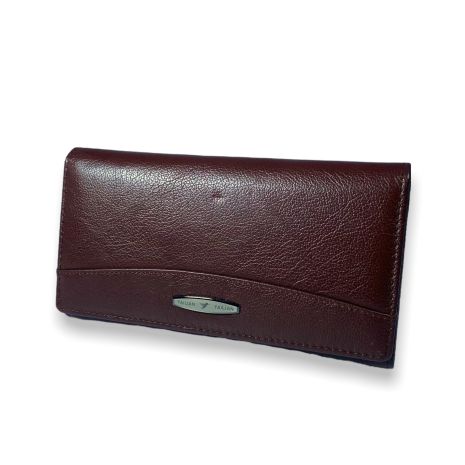Жіночий гаманець Tailan шкіра чотири відділи для купюр два на блискавці розмір:17*10*3 см крімсон