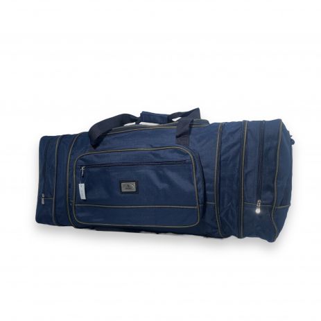 Дорожня сумка з розширенням FENJIN 1 відділення додаткові кишені розмір: 70(80)*35*30 см синя