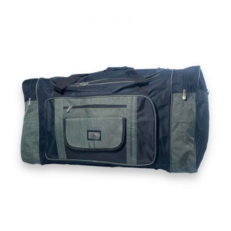 Дорожня сумка велика FENJIN одне відділення бокові кишені фронтальні кишені розмір: 80*40*30 см чорно-зелена