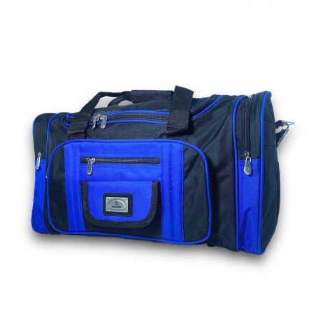 Дорожня сумка FENJIN одне відділення бокові кишені фронтальні кишені розмір: 50*30*25 см чорно-синя