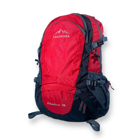 Туристичний рюкзак ʼLeadhakeʼ, 35 л, два відділи, чохол від дощу, жорсткий каркас, розміри: 50*35*20 см, червоний