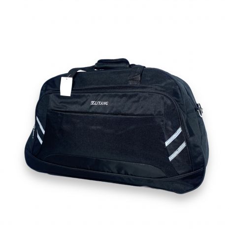 Дорожня сумка Liyang велика одне відділення дві фронтальні кишені розмір: 60*40*25 см чорна
