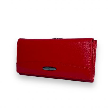 Жіночий гаманець Kochi натуральна шкіра 3 відділи для купюр 9 для карт розмір: 19*10*4 см червоний
