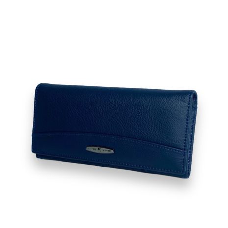 Жіночий гаманець Kochi натуральна шкіра 4 відділи 8 для карток монетниця розмір: 19*10*3.5 см синій