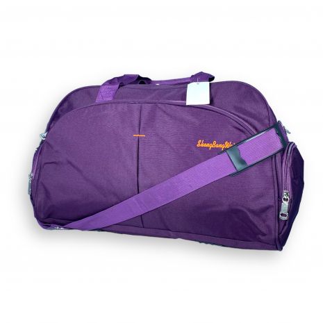 Дорожня сумка SBW 1 відділ 2 бокові кишені кишеня на лицевій стороні розмір: 50*30*25 см фіолетова