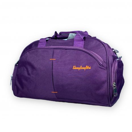 Дорожня сумка 25 л SBW 1 відділ 2 бокові кишені кишеня на лицевій стороні розмір: 45*25*20 см фіолетова
