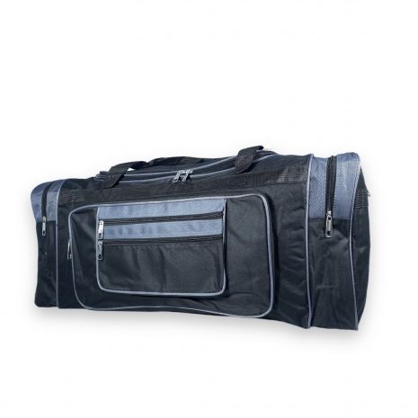 Дорожня сумка велика 100 л mTs одне відділення бокові кишені ремінь розмір 80*35*35 см чорно-сірий