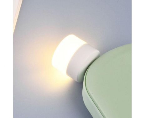 USB LED лампочка теплый свет