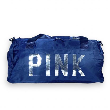 Спортивна сумка з кишенею для взуття одне відділення додаткові кишені розмір: 45*25*20 см синя
