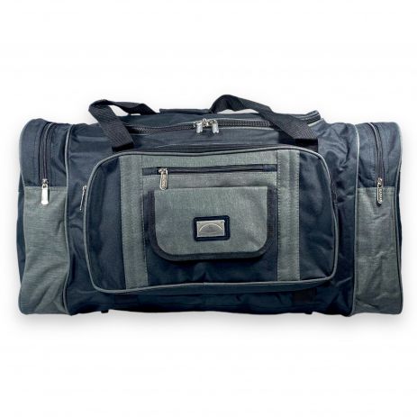 Дорожня сумка Kaiman одне відділення бокові кишені фронтальні кишені розмір: 70*35*32см чорна-хакі