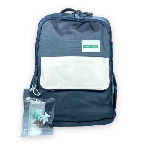 Рюкзак міський Juxianzi на 25 л два відділення, фронтальна кишеня, бічні кишені, розмір 45*33*15 см, сірий
