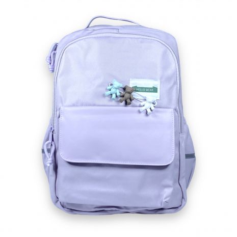 Рюкзак міський Juxianzi 25 л два відділення, фронтальна кишеня, бічні кишені, розмір 45*33*15 см, фіолетовий
