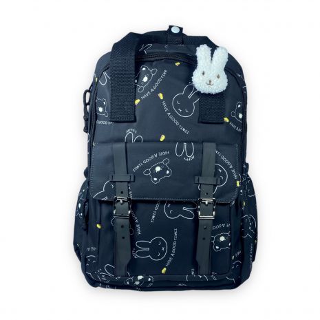 Рюкзак міський Juxianzi 20 л, два відділення, фронтальна кишеня, бічні кишені, розмір 43*28*14 см, чорний