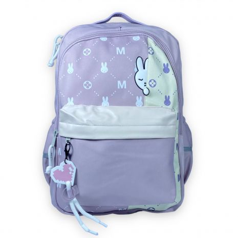 Рюкзак міський Juxianzi 20 л, два відділення, фронтальна кишеня, бічні кишені, розмір 43*28*17 см, фіолетовий