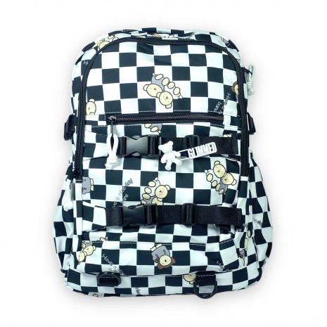 Рюкзак міський Juxianzi 20 л, два відділення, фронтальна кишеня, задня кишеня, розмір 45*30*13 см, чорний