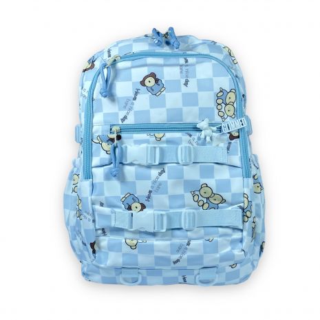 Рюкзак міський Juxianzi 20 л, два відділення, фронтальна кишеня, задня кишеня, розмір 45*30*13 см, блакитний