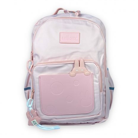 Рюкзак міський Juxianzi 25 л, два відділення, дві фронтальні кишені, розмір 46*33*15 см, рожевий